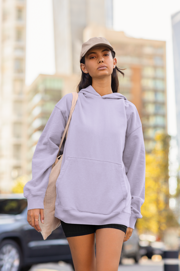 lavender Oversized Hoodie for women