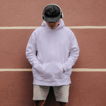 lavender Oversized Hoodie for men