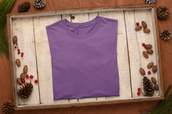 Purple Short Sleeve T-Shirt for men