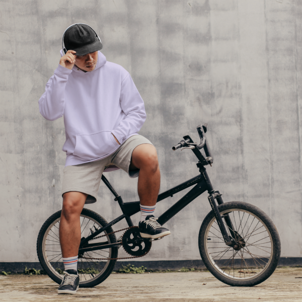 lavender Oversized Hoodie for men