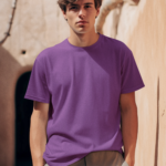 Purple Short Sleeve T-Shirt for men