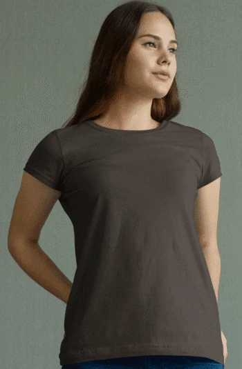 Coffee Brown half sleeve 180 GSM cotton t-shirt – Fabveda