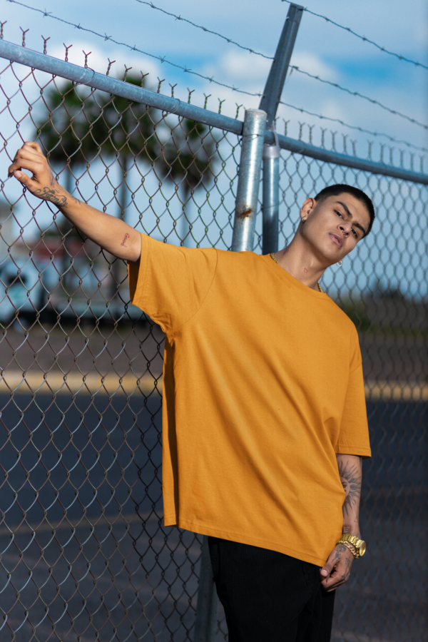 Golden Yellow Oversized T-Shirt