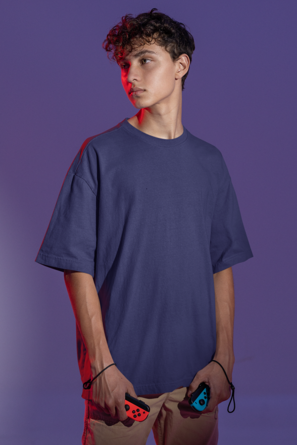 Navy Blue Oversized T-Shirt