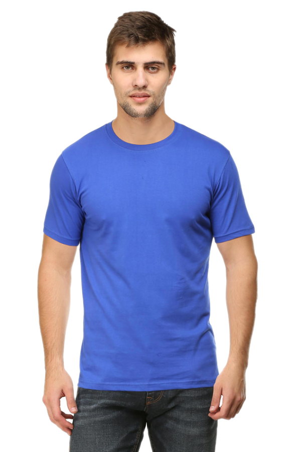 Men’s Royal Blue Half Sleeve T-Shirt - 100% Cotton, 180 GSM