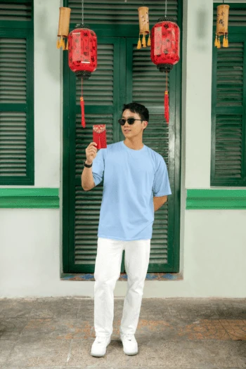 Unisex Premium Heavy Oversized T-Shirt - Baby Blue