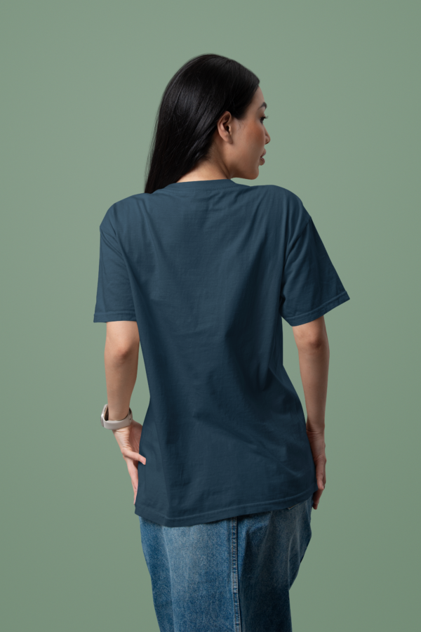 Unisex Premium Heavy Oversized T-Shirt – Petrol Blue, 100% Cotton