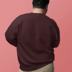 Heavyweight Oversized Sweatshirts – Maroon