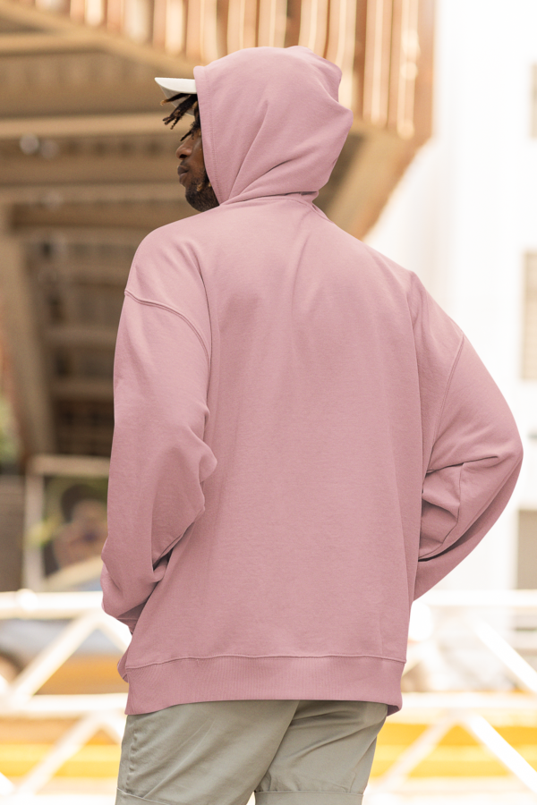 Heavyweight Oversized Hooded Sweatshirt - Baby Pink