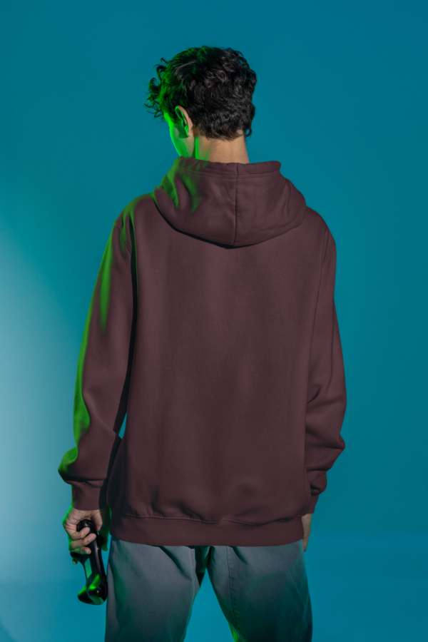 Heavyweight Oversized Hooded Sweatshirt - Maroon