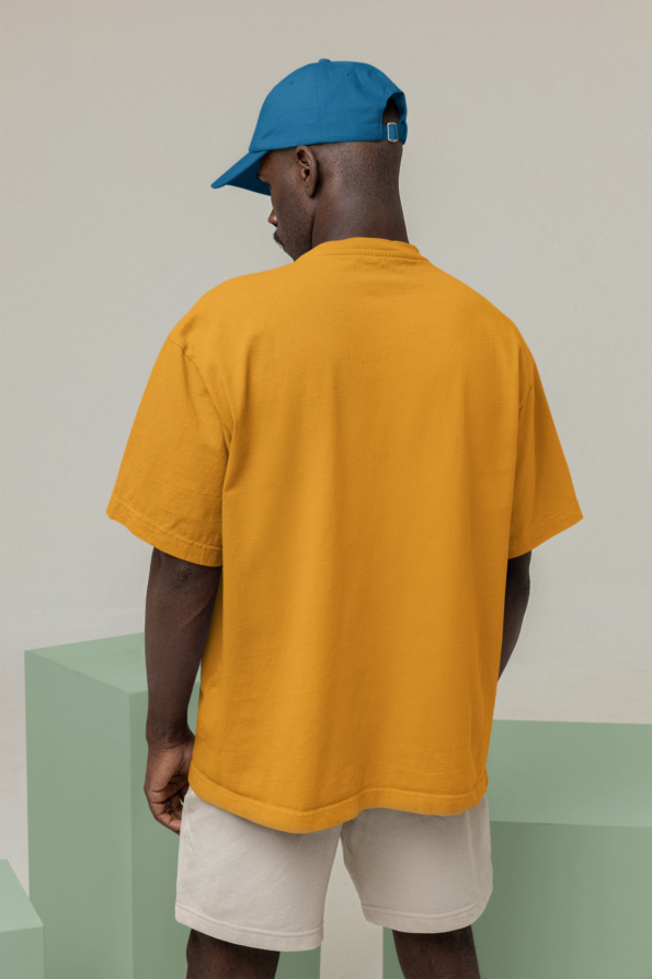 Unisex Premium Heavy Oversized T-Shirt - Golden Yellow