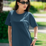 Unisex Premium Heavy Oversized T-Shirt – Petrol Blue, 100% Cotton