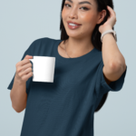 Unisex Premium Heavy Oversized T-Shirt – Petrol Blue, 100% Cotton