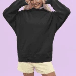 Heavyweight Oversized Hooded Sweatshirt – black