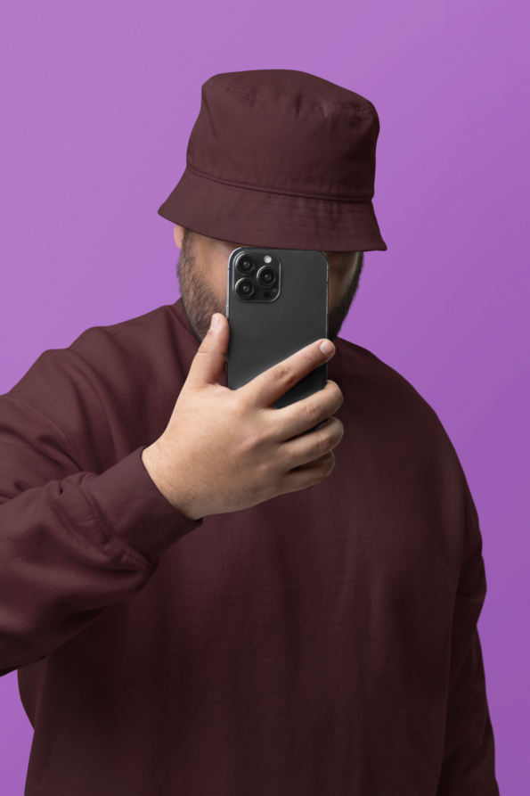 Heavyweight Oversized Sweatshirts - Maroon