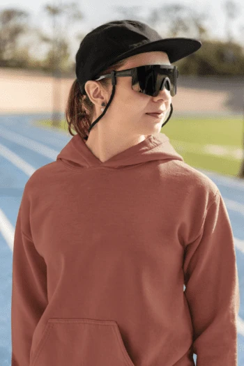 Coral 300 GSM cotton hoodie – Fabveda