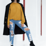 Unisex Sweatshirt – Mustred yellow