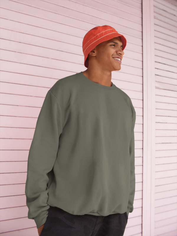 Unisex Sweatshirt – Olive Green