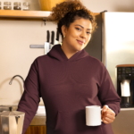 Unisex Mid-Weight Hooded SweatShirt – Maroon