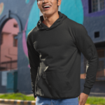 Unisex Mid-Weight Hooded SweatShirt - Black