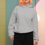 Unisex Mid-Weight Hooded SweatShirt - Grey Melange