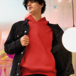 Unisex Mid-Weight Hooded SweatShirt – Red