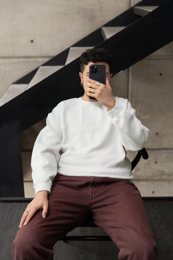 Heavyweight Oversized Sweatshirts - White