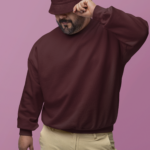 Heavyweight Oversized Sweatshirts - Maroon