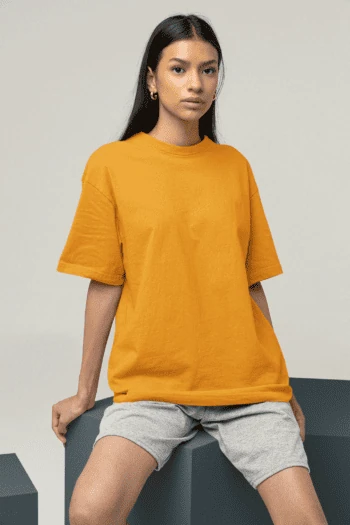 Unisex Premium Heavy Oversized T-Shirt - Golden Yellow