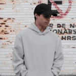 Unisex Mid-Weight Hooded SweatShirt – Grey Melange