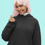 Heavyweight Oversized Hooded Sweatshirt - black