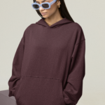Heavyweight Oversized Hooded Sweatshirt - Maroon