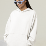 Heavyweight Oversized Hooded Sweatshirt – White