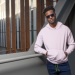 Unisex Mid-Weight Hooded SweatShirt – Light Baby Pink