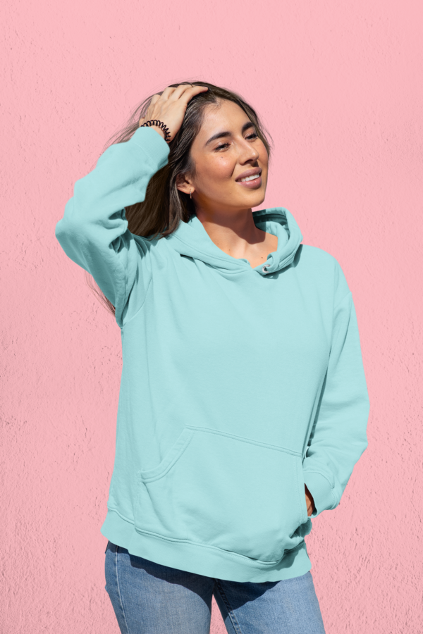 Unisex Mid-Weight Hooded SweatShirt - Mint