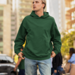 Unisex Mid-Weight Hooded SweatShirt – Bottle Green