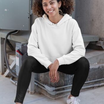 White – Women’s Mid-Weight Hoodie Sweatshirt