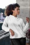 White – Women’s Mid-Weight Hoodie Sweatshirt