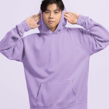 Lavender 400 GSM heavyweight oversized hoodie – Fabveda
