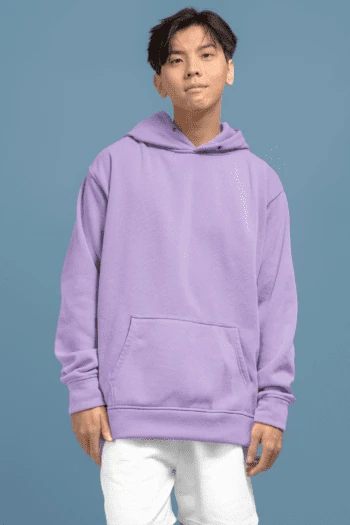 Heavyweight Oversized Hooded Sweatshirt - Lavender