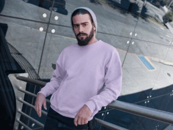 Light Baby Pink 300 GSM cotton sweatshirt – Fabveda