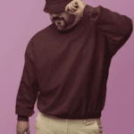 Heavyweight Oversized Sweatshirts – Maroon