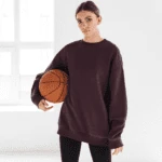 Heavyweight Oversized Sweatshirts – Maroon