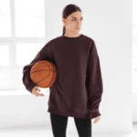 Heavyweight Oversized Sweatshirts – Maroon