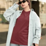 Unisex Premium Heavy Oversized T-Shirt - Maroon