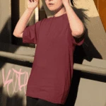 Unisex Premium Heavy Oversized T-Shirt – Maroon