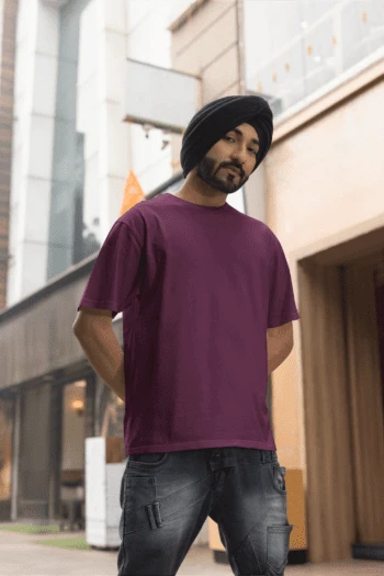 Maroon 300 GSM cotton sweatshirt – Fabveda