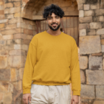 Unisex Sweatshirt – Mustred yellow
