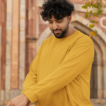 Unisex Sweatshirt – Mustred yellow
