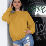 Unisex Sweatshirt – Mustred yellow